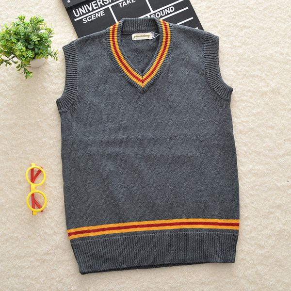 Harry Potter V-neck sweater Gryffindor show daily unisex in stock - Image 2