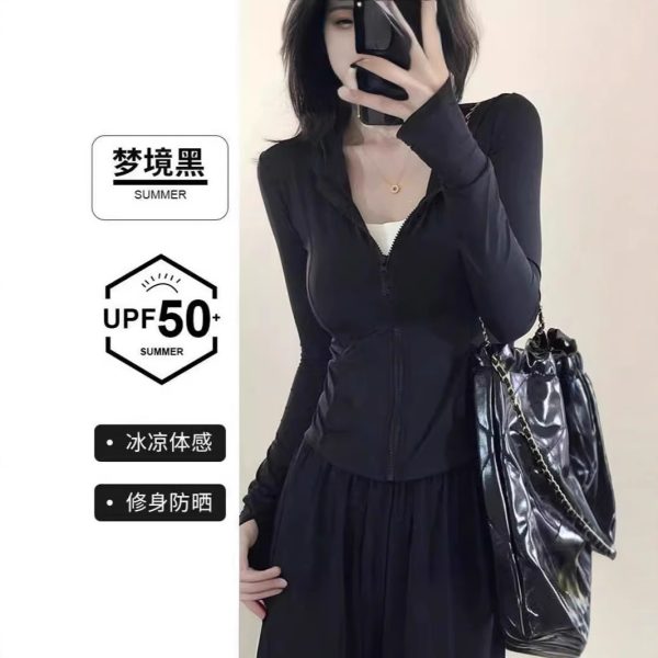 2025年修身防晒衣女款防紫外线连帽外套夏季新款下防晒服款UPF50+ - Image 5