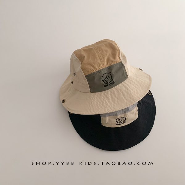 Children's Outdoor Sunscreen and Sunshade Hat Spring/Summer Thin Design for Boys and Girls, Big brims, Camping, Travel, Quick drying Sun Hat Summer - Image 3