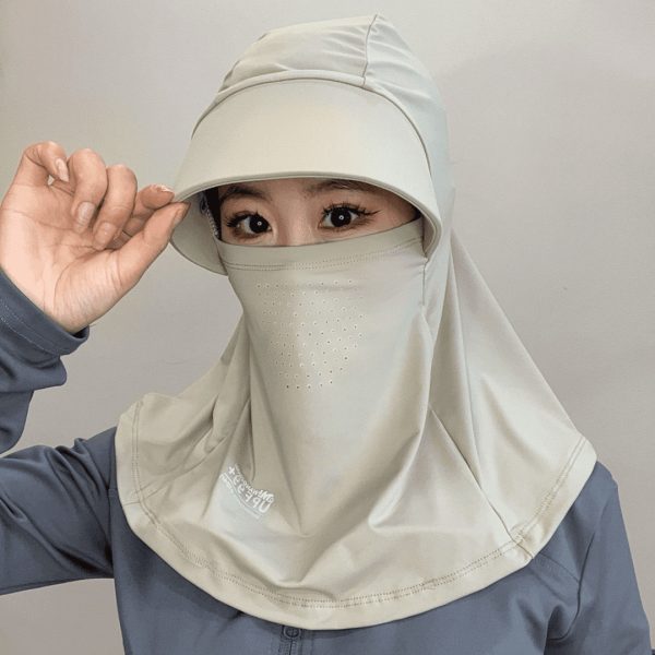 Full face sun hat for children, summer sun hat, UV protection, outdoor cycling, neck protection, face mask, sun hat for men - Image 4
