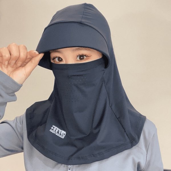 Full face sun hat for children, summer sun hat, UV protection, outdoor cycling, neck protection, face mask, sun hat for men - Image 2
