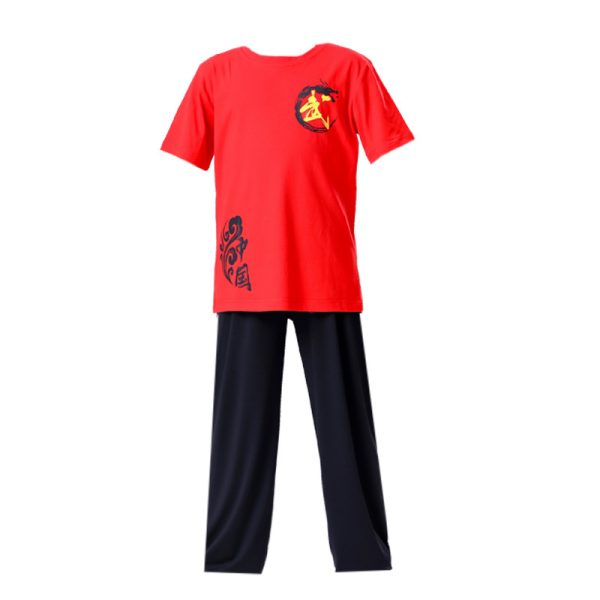 Children's martial arts uniforms, men's and women's bloomers, practice clothes, short-sleeved kung fu clothes, children's Tai Chi performance clothes, sanda training clothes - Image 5