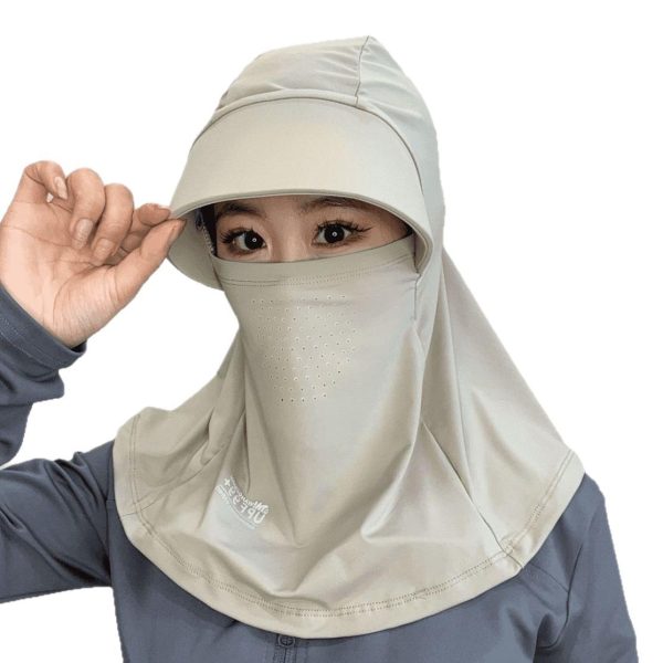 Full face sun hat for children, summer sun hat, UV protection, outdoor cycling, neck protection, face mask, sun hat for men - Image 5