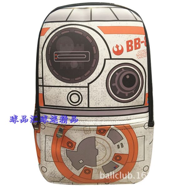 Star Wars Star War Black Warrior Davis White Warrior Movie Anime Backpack School bag - 图片 3