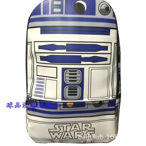 Star Wars Star War Black Warrior Davis White Warrior Movie Anime Backpack School bag - 图片 2
