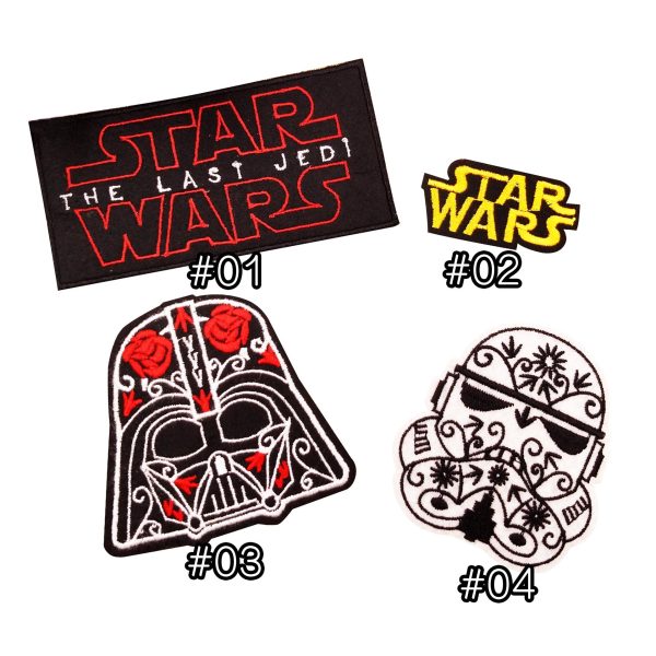 Star Wars STAR WAR Black Warrior White Soldier Embroidered Badge Manufacturers Wholesale Clothing Decoration Accessories - 图片 5