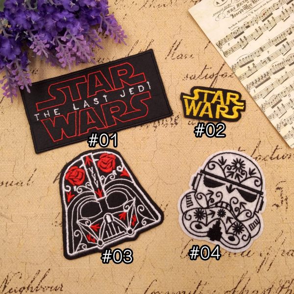 Star Wars STAR WAR Black Warrior White Soldier Embroidered Badge Manufacturers Wholesale Clothing Decoration Accessories