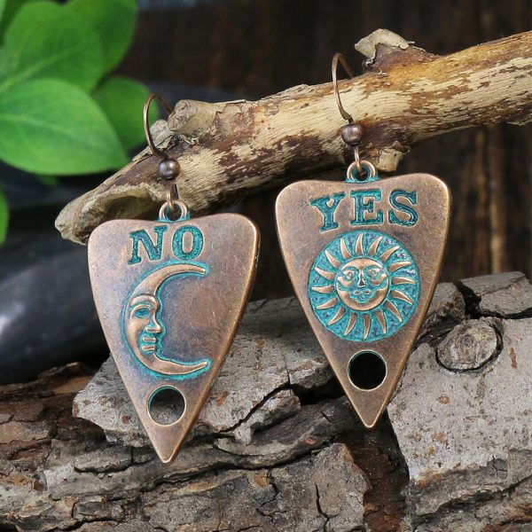 AliExpress New Vintage Earrings YESNO Love Earrings Couple Trend Distressed Earrings Personality Pop Studs - 图片 2