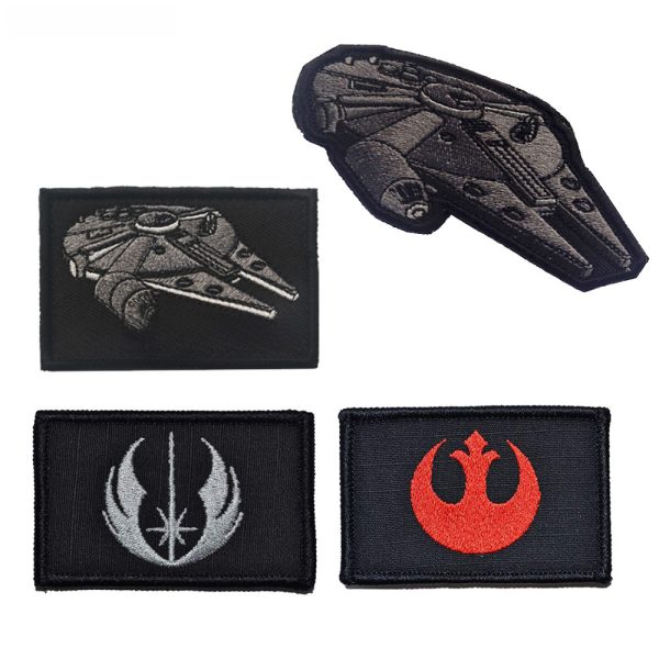 REBEL SCUM Star Wars Millennium Falcon Magic Patch Embroidered Armband