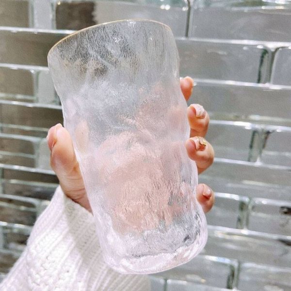 高容貌値ins風氷河杯簡単朝食カップ牛乳カップジュースカップガラスコップ家庭用水コップ - 图片 2