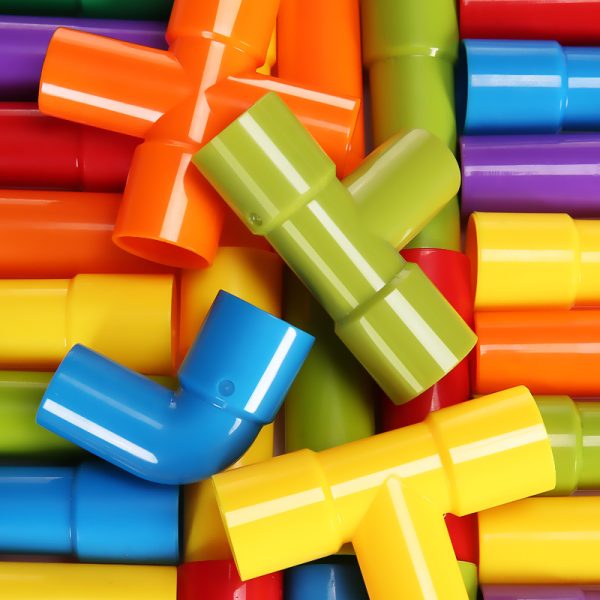 子供用パイプ積み木おもちゃの組み立て・組み立て・組み立て・知育プラスチック製水道管ベビー3歳幼稚園インタラクティブDiyおもちゃ - 图片 2