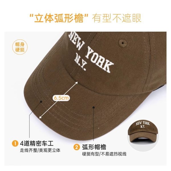 Ins Korean Spring and Autumn Baby Hat Embroidered Letter Children's Duck Tongue Hat Boys and Girls Fashion Baseball Hat Trend - 图片 4