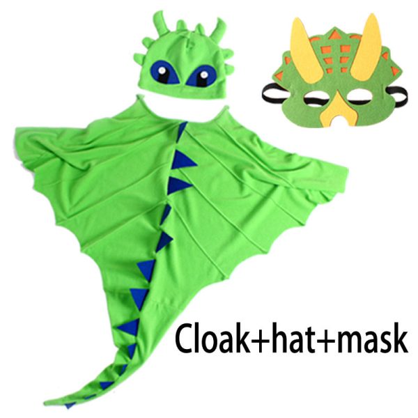 PartyTree恐竜マント帽子マスク子供出演衣装ハロウィンクリスマスコスプレ衣装 - Image 5