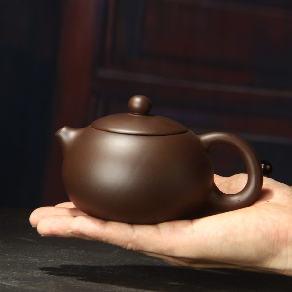 宜兴紫砂茶壶朱泥壶泡茶器功夫茶具170ml,250ml,400ml西施壶家用 - 图片 3