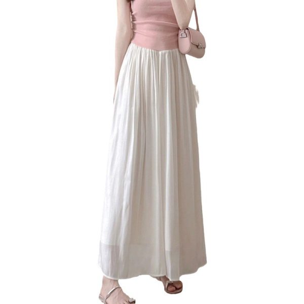 Summer salt outfit, gentle short-sleeved top, skirt, thin temperament, small fragrance two-piece suit for women - 图片 5