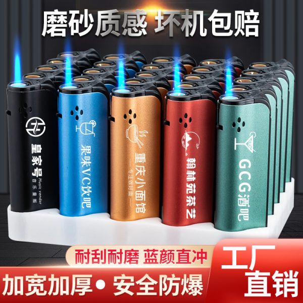 Metal direct punch lighter, customized free design logo, used in hotels, foot massage, KTV, etc - 图片 4