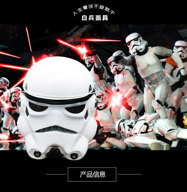 Star Wars Movie Theme Black Soldier White Soldier Mask Black Samurai Mask Star War Clone Soldier Mask Wholesale