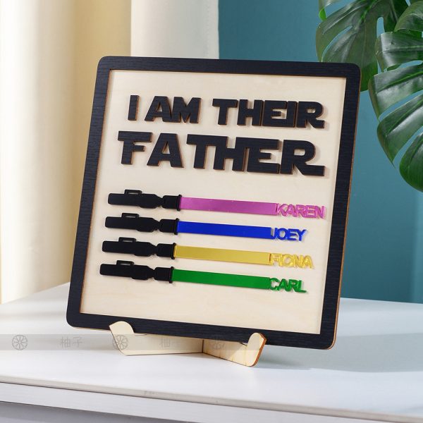 Cross-border new Father's Day gift Star Wars lightsaber Star War personalized custom name manufacturer source