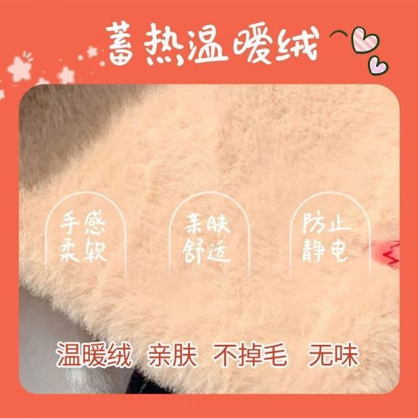 Little Bunny Ears Hat Scarf All-in-One Hat Women's Winter Plush 2024 New Neck Fluffy Two Piece Set - 图片 4
