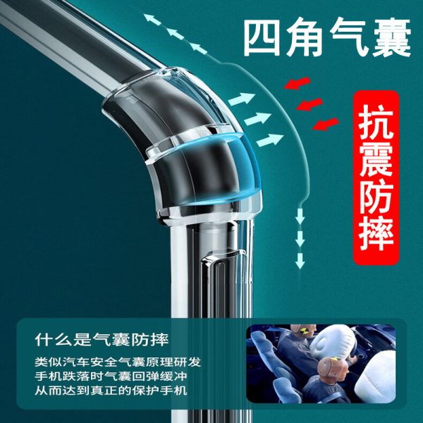 赤米Note 15/14/13/12/11/10/9/8/7/6/Pro/+携帯ケースエアバッグ透明 - 图片 3