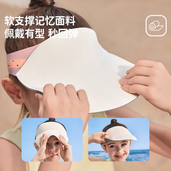 Lemon Baby New Original Yarn Children's Sunscreen Hat Baby Empty Top Hat Baseball Hat Sunshade Big brimmed Hat Wholesale - 图片 4