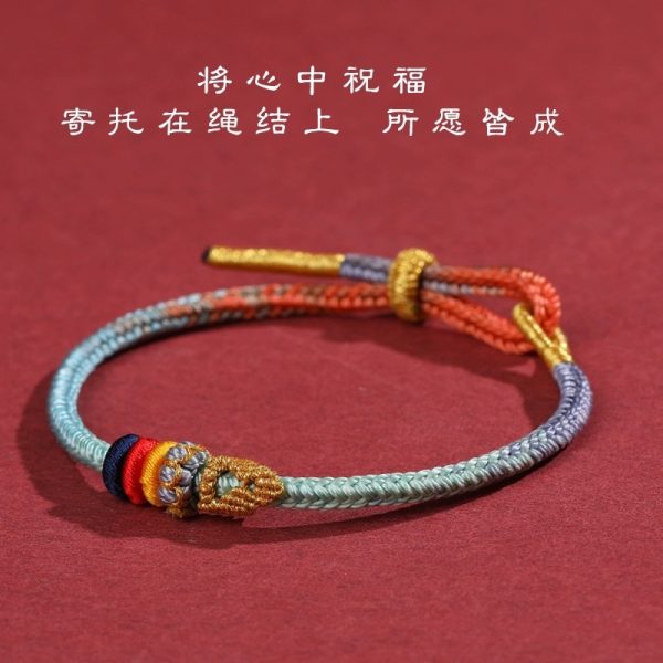 Hangzhou Lingyin hand-woven rope, Changshu Qihui men and women successfully go ashore, and every time they take the exam, they must pass the bracelet and weave the good luck guardian rope - 图片 3