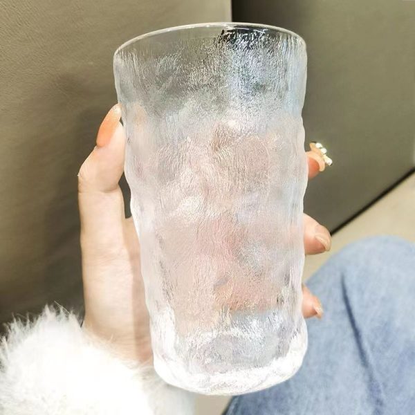 高容貌値ins風氷河杯簡単朝食カップ牛乳カップジュースカップガラスコップ家庭用水コップ
