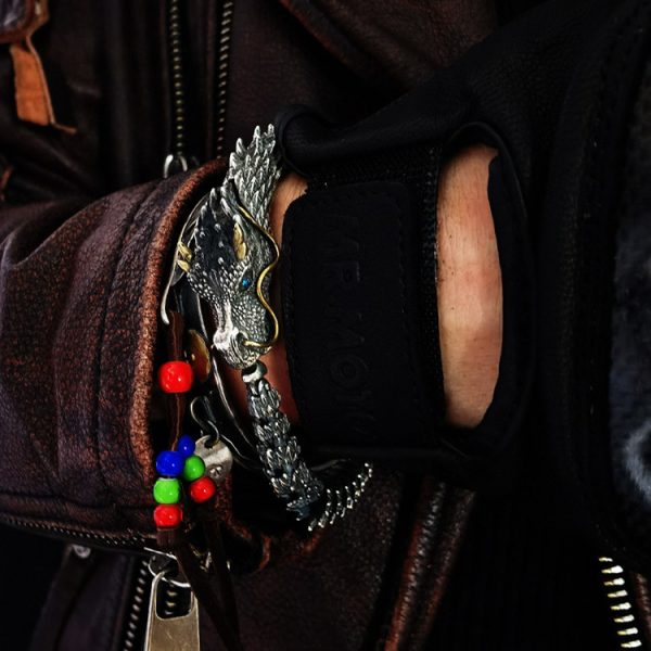 Dragon bracelet silver-plated men's retro domineering trend men's bracelet keel cold wind high-end Amazon hot style - 图片 4
