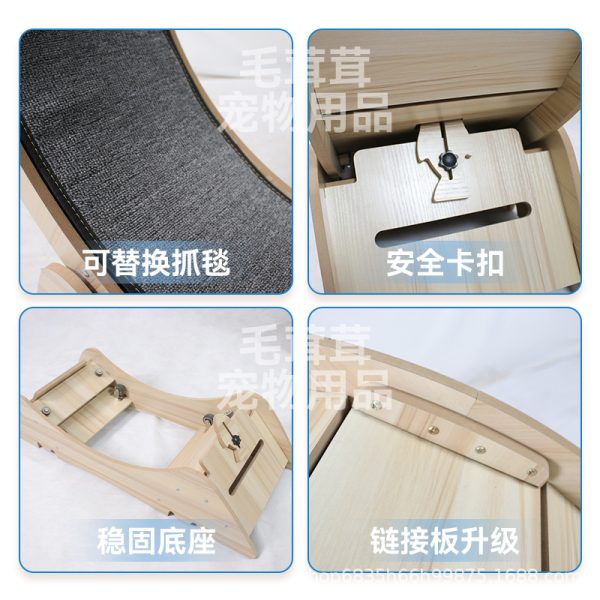 cat treadmill silent roller pet factory direct sales grinding claw no clamping cat frame cat climbing frame CEW-001 - 图片 2