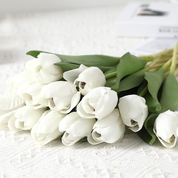 Lan Kwai Fong high-end feel moisturizing tulips Nordic home decoration ornaments fake flowers simulation tulip combination - 图片 4