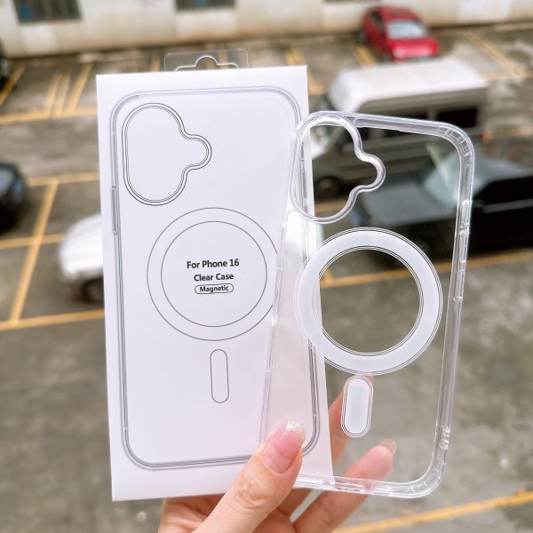Magsafe磁気吸引式携帯ケース適用アップル16透明アクリル13 proフルパックiPhone 15ハードケース - 图片 3
