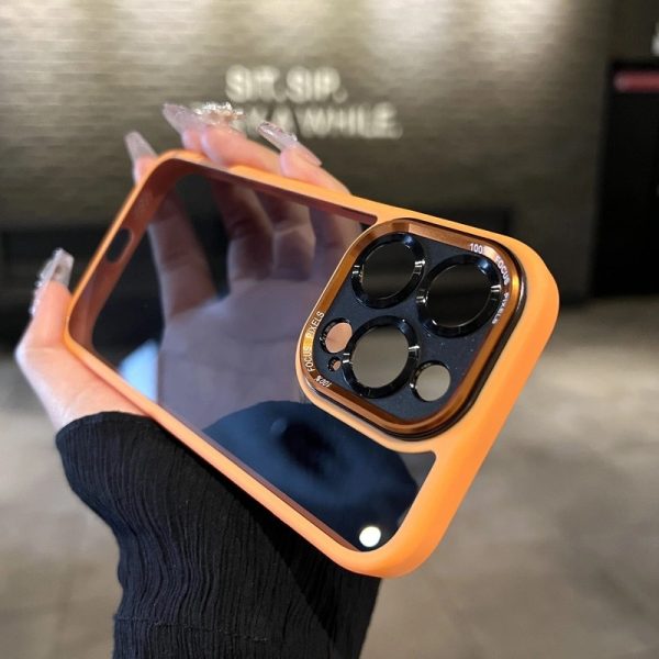 アップルの17高級金属レンズ全包携帯ケースiPhone 16 promax透明基準漏れ保護カバーを適用